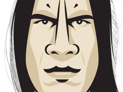 Drbl Kiedis illustration music portrait vector