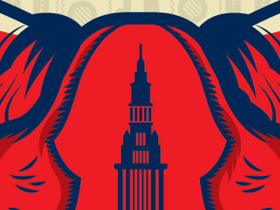 Drbl 50/50 animal art cleveland gallery graphic horns illustration money paintbrush poster print ram terminal tower vector