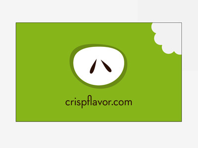 Crisp apple branding business card green identity illustration illustrator stationery vector