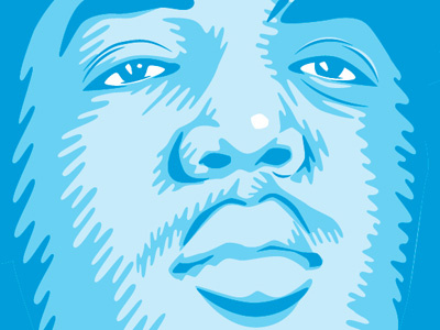 B.I.G.D.R.B.L. brooklyn hiphop illustration music notorious b.i.g. portrait rap vector wip