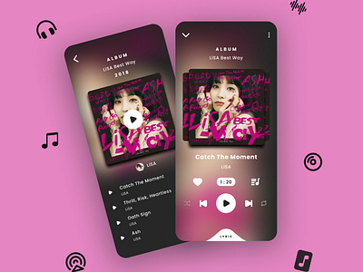 Music Player App mobile app design mobile ui music music player ui ux