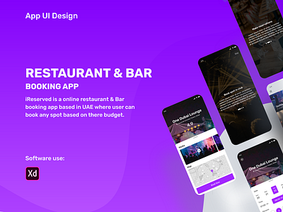 iReserved Booking App UI Design