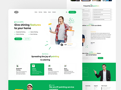 House Painting Website | UI Design | Figma