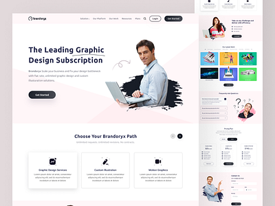 Brandoryx | Services website | UI design