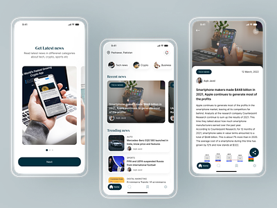 Blog App Concept | App UI Design