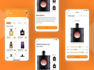 Perfume App | UI Design | Figma app concept app design app design ui app ui ecommerce figma perfume perfume app perfume app ui perfume concept perfume ecommerce ui design ui ux user interface