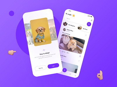 Pet adoption app UI Design