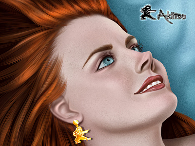 Amy Adams actriz art digital drawing illustration portrait