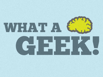 What A Geek Logo illustration logo