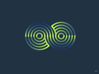 Finite V2 flat icon illustration logo minimal vector