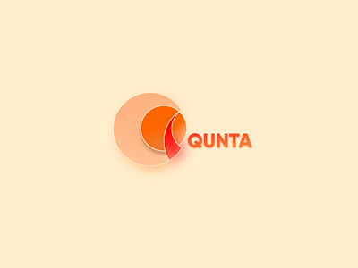 Qunta design flat icon illustration logo minimal vector