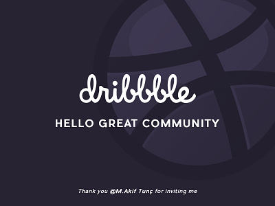 Hello Dribbble debut first hello thanks