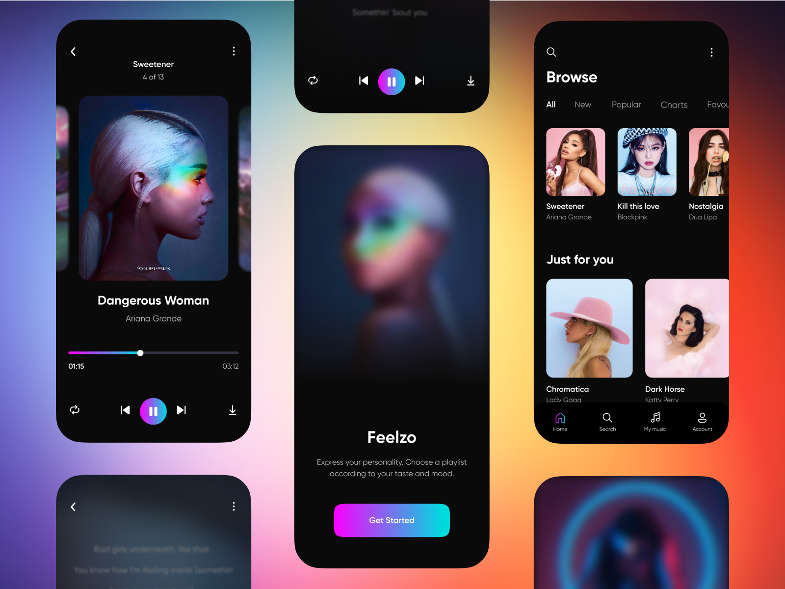 Feelzo🎵 Music player app by Valeriia Serohina for Gotoinc on Dribbble