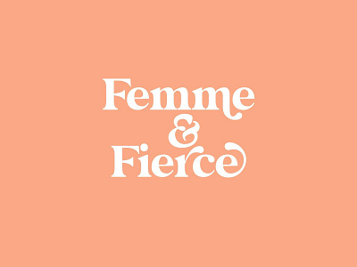 Femme and Fierce birthday card card card design design playful type art typography vector
