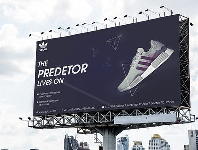 Adidas Advertisement 4 ad adidas advertisement advertising billboard busstop design illustrator photoshop poster standee