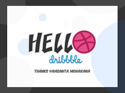Hello dribbble debut debut shot hello hello dribble thanks