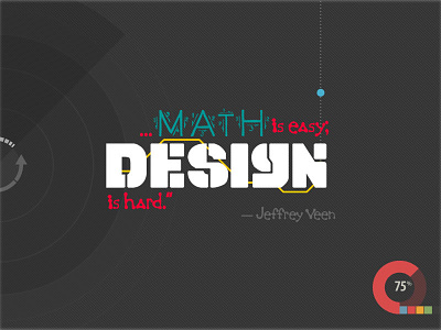 _math_is_easy design math poster quote