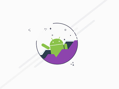 Android Moon android design logo