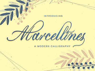 Marcellines A Modern Calligraphy Font