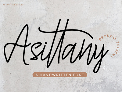 Asitany - A Handwritten Font elegant elegant font handwriting font handwritten font lettering minimalist font modern font monoline signature font typeface