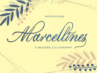 Marcellines A Modern Calligraphy Font