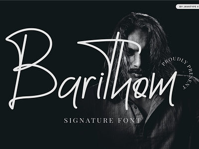 Barithom Signature Font alphabet art calligraphy font graphic letter script signature style text type typography