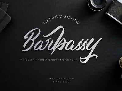 Barbassy - A Modern Hand Lettering font Script