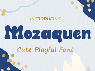 Mozaquen a cute playful font