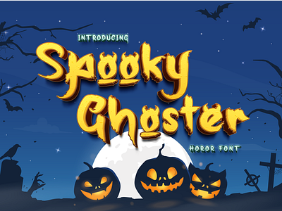 Spooky Ghoster a Horor Font night