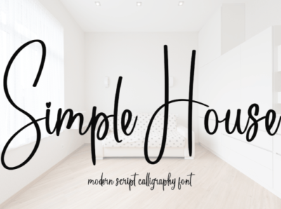 Simple House Font handwritting