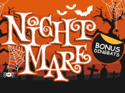 Night Mare Font graphic