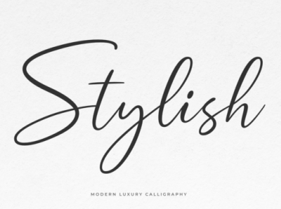 Stylish Font graphic