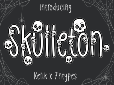 Skulleton Font playful