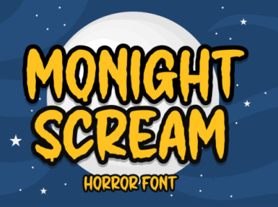 Monight Scream Font playful