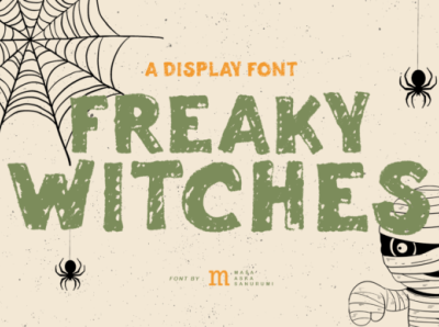 Freaky Witches Font playful