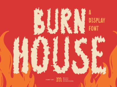 Burn House Font playful