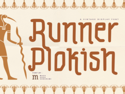 Runner Plokish Font playful