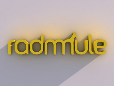 Radmule logo 3D