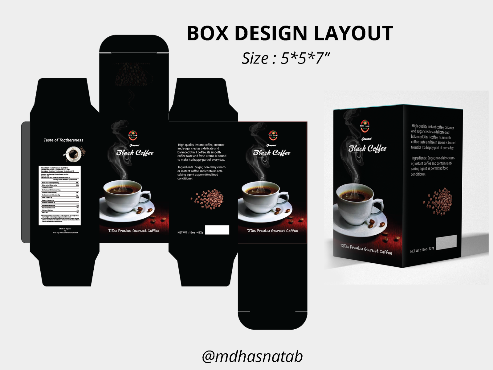 packaging design layout