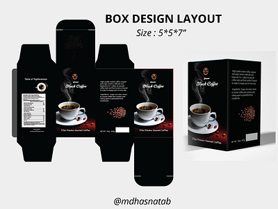 Box design layout black coffee free package design guideline adobe photoshop box design cartoon box design coffee box design layout coffee packaing illustrator logo package design
