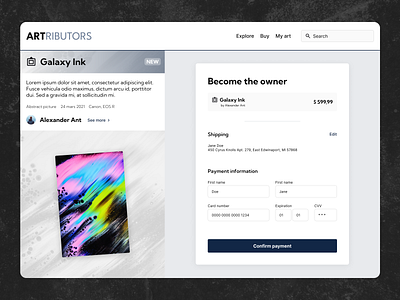 Day 002 - Credit Card Checkout dailyui dailyui 002 dailyuichallenge design ui