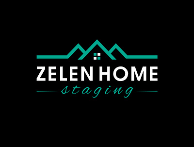 ZELEN HOME STAGING design flat home illustrator logo logo design logos minimal modern properties vector