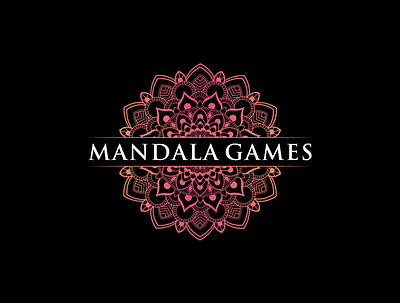 MANDALA GAMES design games icon illustration illustrator logo logo design logos mandala mandala art modern vector