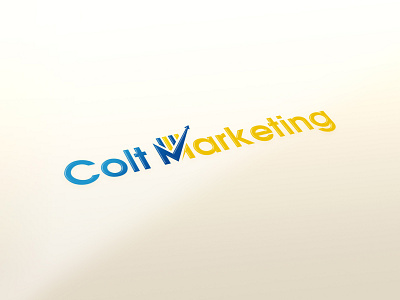 Colt Marketing design flat icon illustration illustrator logo design logos minimal modern vector