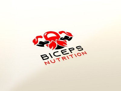 Biceps Nutrition biceps icon illustration illustrator logo logo design modern nutrition vector