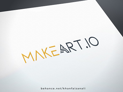 Make Art.IO branding flat graphic design logo logodesign modern typography