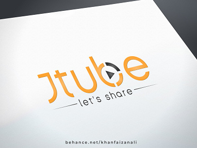 Jtube flat graphic design logo logodesign modern typography