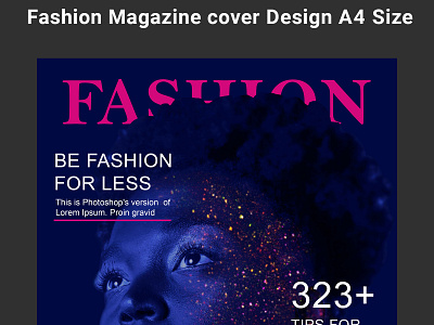 Fashion Magazine cover design magazine cover magazine layout