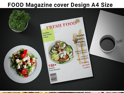 Food magazine cover design