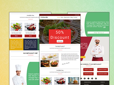 email template newsletter for restaurants